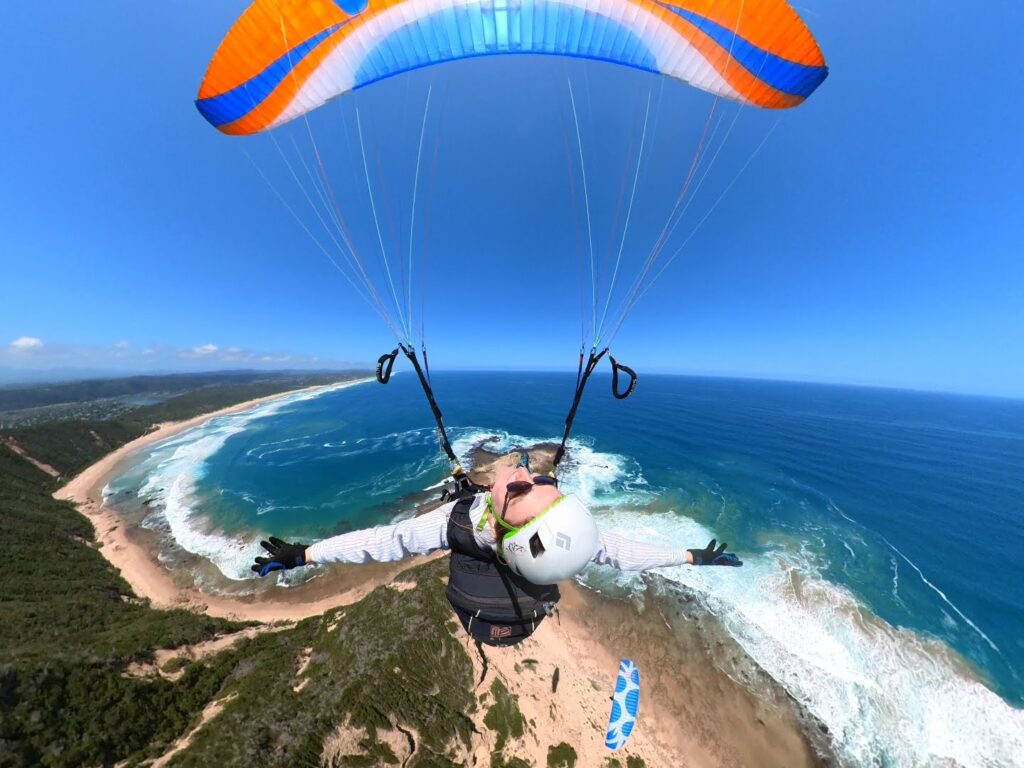 Chloe flying in South Africa | Paragliding is fun
